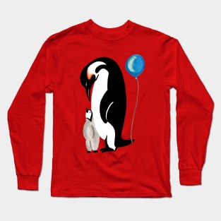 Penguins with a Balloon Long Sleeve T-Shirt